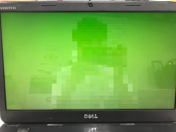 ノートパソコンの液晶画面の上部に白い線が入ってる／DELL(デル) Windows 10のイメージ