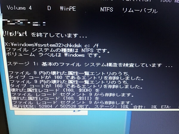 ノートパソコンでブルースクリーンが表示される／レノボ Windows 10のイメージ