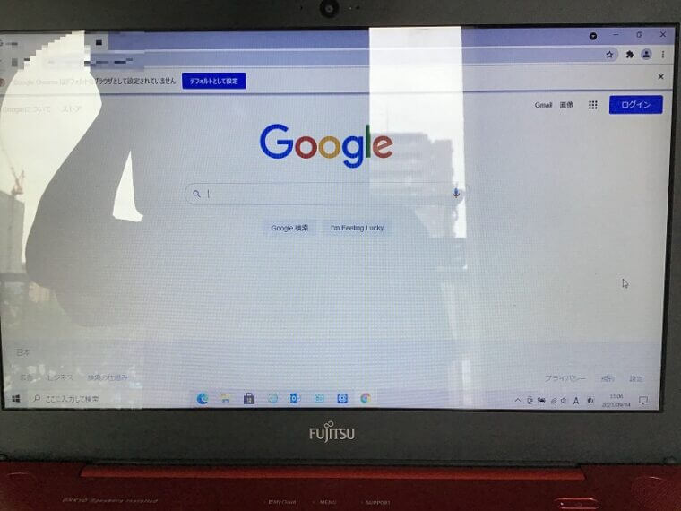 ノートパソコンがインターネットにつながらない／富士通 Windows 10のイメージ
